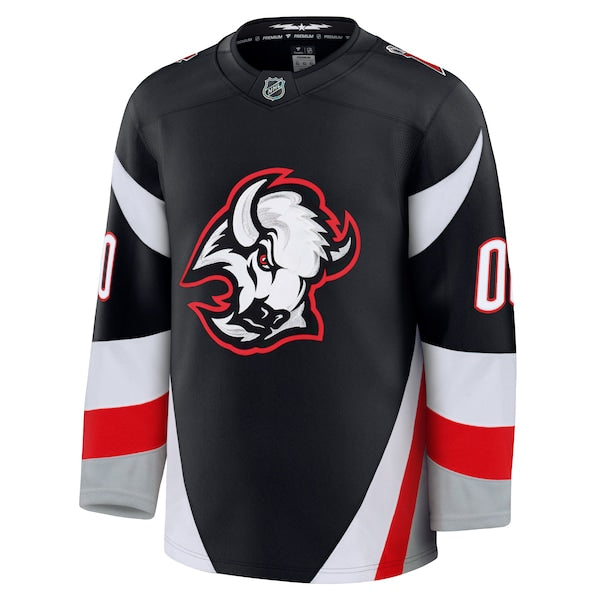 Buffalo Sabres Alternate Premium Custom Jersey - Black/Royal/White - Image 3