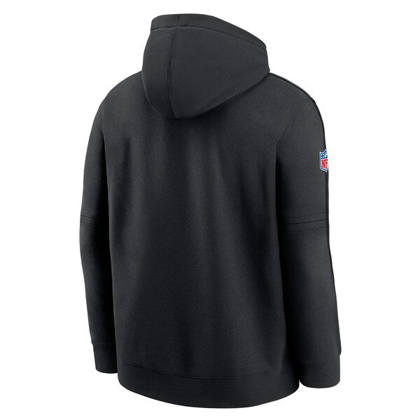 Detroit Lions Nike 2024 NFL Crucial Catch Club Pullover Hoodie - Black - Image 3