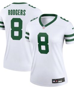 Aaron Rodgers New York Jets Nike Women's Alternate Legend Player Jersey - Spotlight White/Green