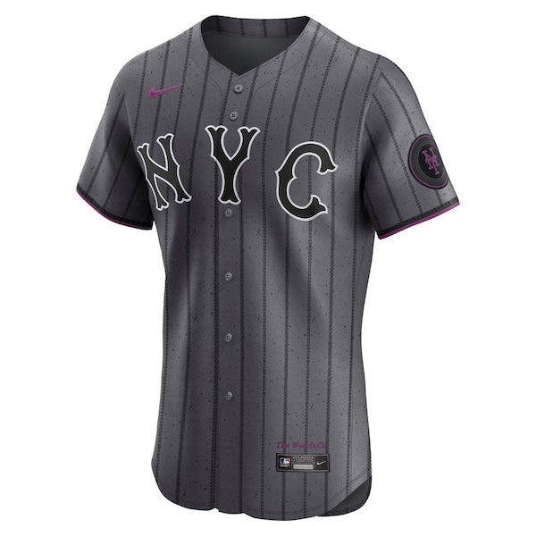 Juan Soto New York Mets Nike City Connect Elite Jersey - Gray - Image 2