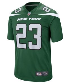 Alternative view of Chuck Clark New York Jets Nike Team Game Jersey - Gotham Green