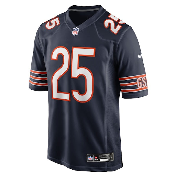 Kyle Monangai Chicago Bears Nike Team Game Jersey - Navy - Image 2