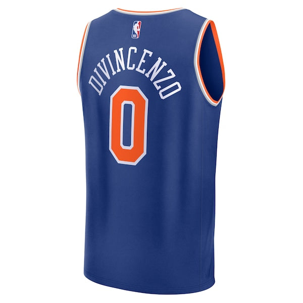 Donte DiVincenzo New York Knicks Fast Break Replica Player Jersey - Icon Edition - Royal - Image 3