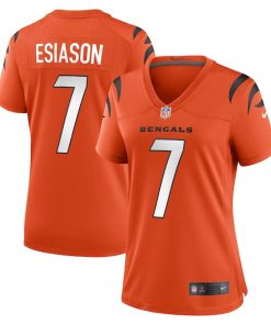 Alternative view of Boomer Esiason Cincinnati Bengals Nike Women's Retired Game Jersey - Orange/Black