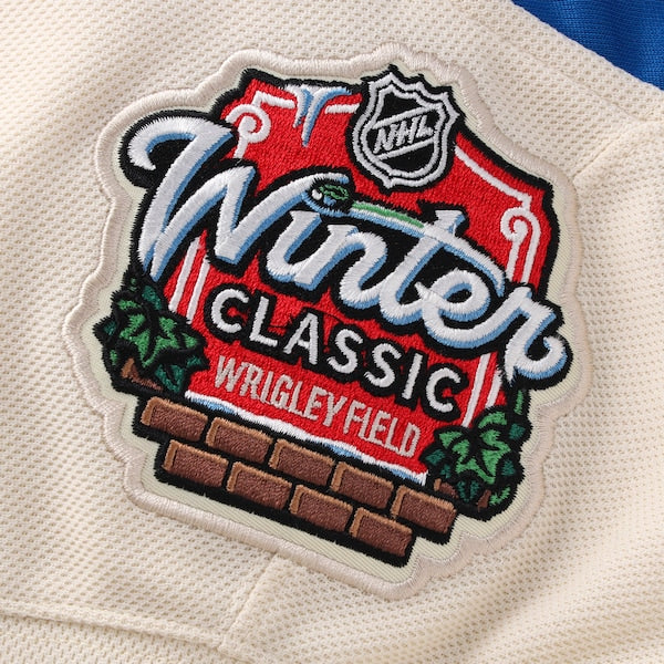Jordan Binnington St. Louis Blues 2025 NHL Winter Classic Premium Player Jersey - Cream - Image 7