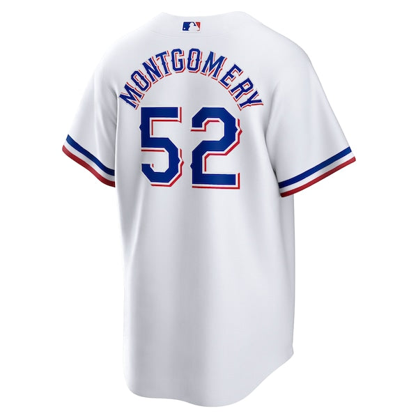 Jordan Montgomery Texas Rangers Nike Home Replica Player Jersey - White - Image 3