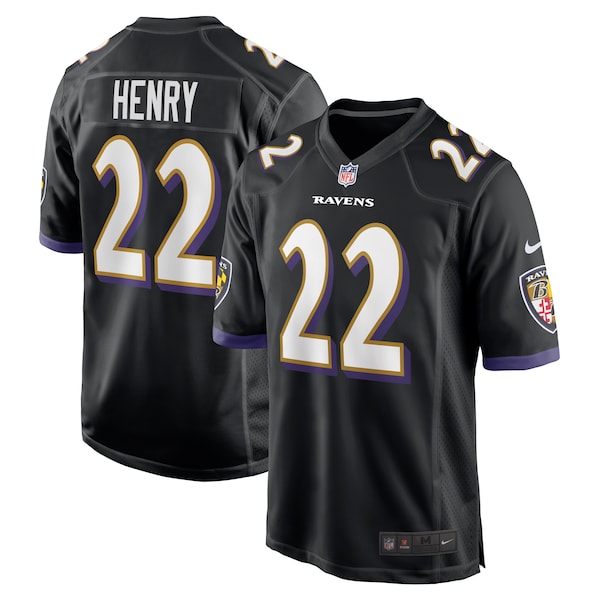 Derrick Henry Baltimore Ravens Nike Alternate Game Jersey - Black/Purple