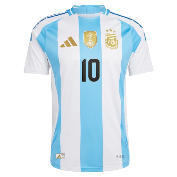 Lionel Messi Argentina National Team adidas 2024 Home Authentic Player Jersey - White/Blue - Image 3