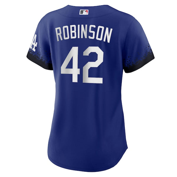 Jackie Robinson Los Angeles Dodgers Nike Women's City Connect Replica Player Jersey - Royal - Image 3
