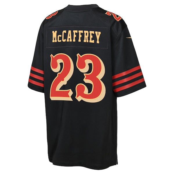 Christian McCaffrey San Francisco 49ers Nike Youth 2025 Rivalries Collection Game Jersey - Black - Image 3