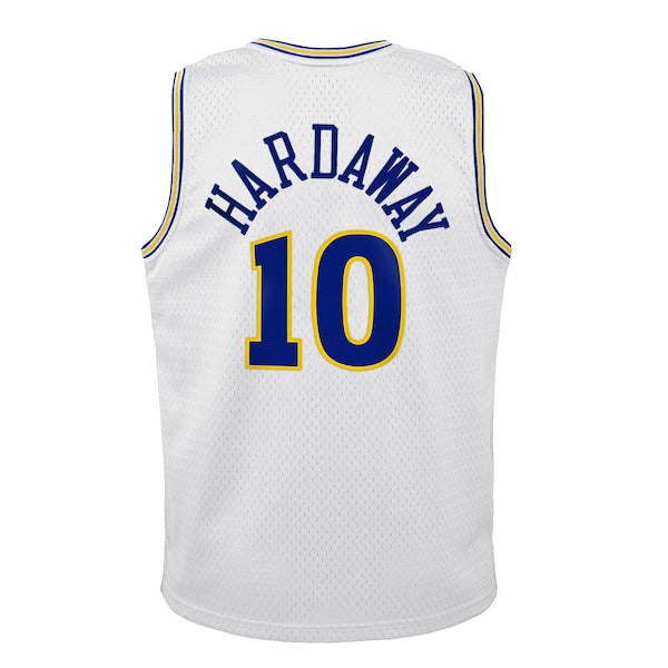 Tim Hardaway Golden State Warriors Youth 1990-91 Hardwood Classics Swingman Throwback Home Jersey - White - Image 3