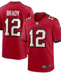 Tom Brady Tampa Bay Buccaneers Nike Game Jersey - Red/Pewter