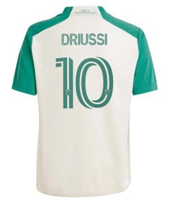 Alternative view of Sebasti¨¢n Driussi Austin FC adidas Youth 2024 The Armadillo Kit Replica Player Jersey?¨C Tan
