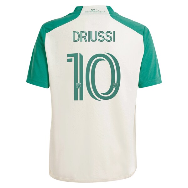 Sebasti¨¢n Driussi Austin FC adidas Youth 2024 The Armadillo Kit Replica Player Jersey?¨C Tan - Image 2