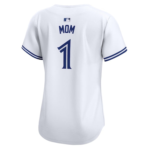 Toronto Blue Jays Nike Women's #1 Mom Home Limited Jersey - White - Image 3