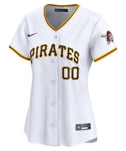 Alternative view of Pittsburgh Pirates Nike Women's Home Limited Custom Jersey - White