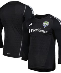 Seattle Sounders FC adidas 2024 Goalkeeper Long Sleeve Replica Jersey - Black