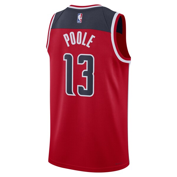 Jordan Poole Washington Wizards Nike Unisex Swingman Jersey - Icon Edition - Red - Image 3