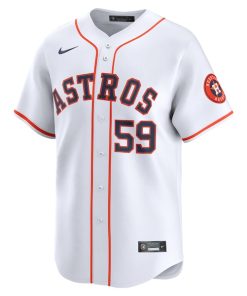 Alternative view of Framber Valdez Houston Astros Nike Home Limited Player Jersey - White