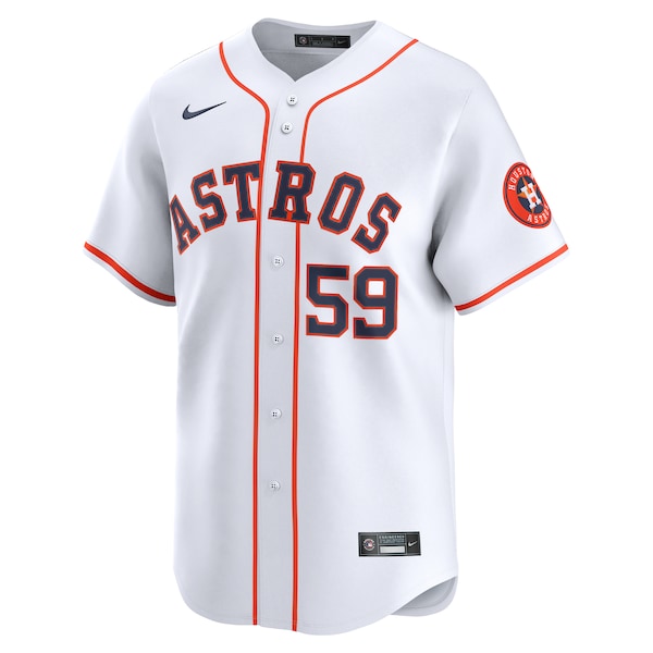 Framber Valdez Houston Astros Nike Home Limited Player Jersey - White - Image 2