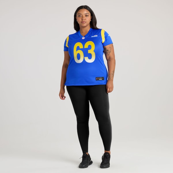 Dylan McMahon Los Angeles Rams Nike Women's Team Game Jersey - Royal - Image 6