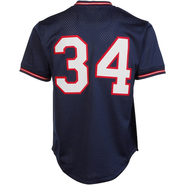Kirby Puckett Minnesota Twins 1985 Authentic Cooperstown Collection Mesh Batting Practice Jersey - Navy - Image 4