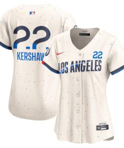 Clayton Kershaw Los Angeles Dodgers Nike Women's 2024 City Connect Limited Player Jersey - Cream