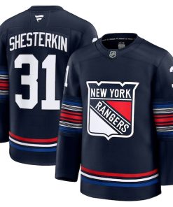 Alternative view of Igor Shesterkin New York Rangers  Alternate Premium Jersey - Navy/Blue