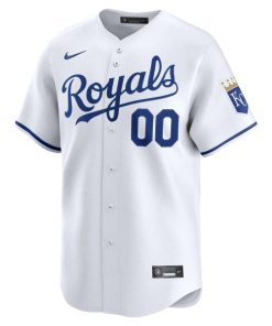 Alternative view of Kansas City Royals Nike Home Limited Custom Jersey - White