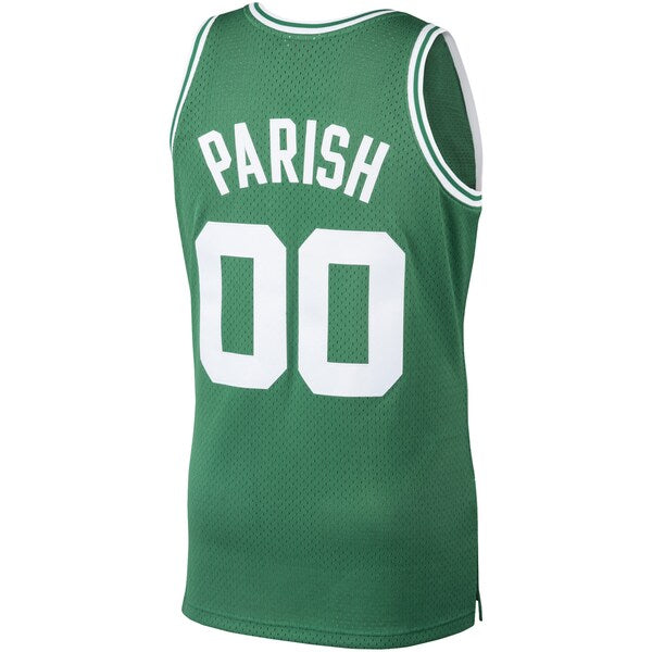 Robert Parish Boston Celtics 1985/86 Hardwood Classics Swingman Jersey - Kelly Green - Image 3