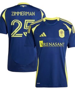 Walker Zimmerman Nashville SC adidas 2025 The Heart of Nashville Kit Replica Player Jersey - Navy