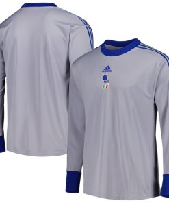 Italy National Team adidas Authentic Football Icon Goalkeeper Jersey - Gray