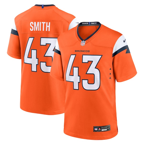 Keidron Smith Denver Broncos Nike Team Game Jersey - Orange