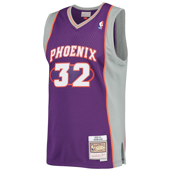 Jason Kidd Phoenix Suns 2001/02 Hardwood Classics Swingman Jersey - Purple - Image 2