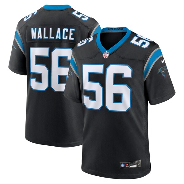 Trevin Wallace Carolina Panthers Nike Game Jersey - Black - Image 2