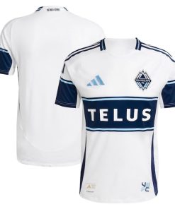 Alternative view of Vancouver Whitecaps FC adidas 2025 The Peak Authentic Jersey - White