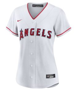 Alternative view of Los Angeles Angels Nike Women's #1 Bride Home Replica Jersey - White
