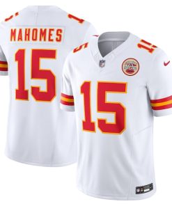 Alternative view of Patrick Mahomes Kansas City Chiefs Nike Vapor F.U.S.E. Limited Jersey - White/Red