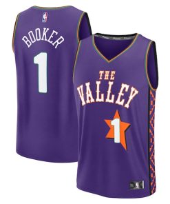 Devin Booker Phoenix Suns Youth 2024/25 Fast Break Player Jersey - City Edition - Purple