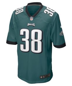 Alternative view of Lew Nichols III Philadelphia Eagles Nike  Game Jersey - Midnight Green