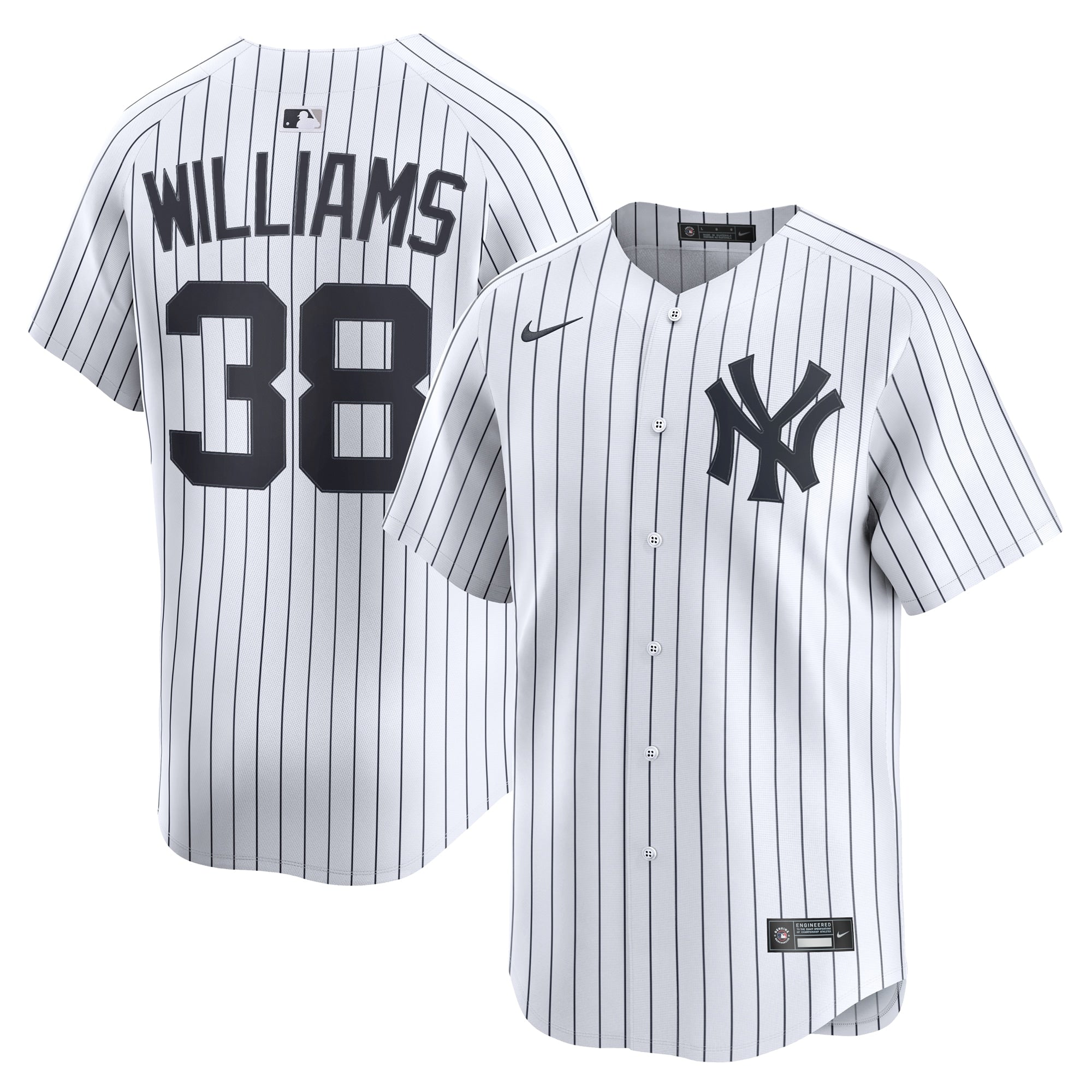 Devin Williams New York Yankees Nike Road Limited Player Jersey - Gray/White - Image 6