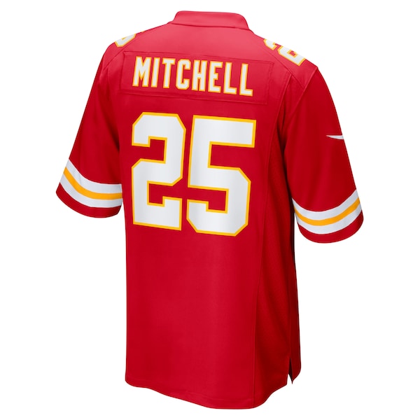 Elijah Mitchell Kansas City Chiefs Nike Team Game Jersey - Red - Image 3