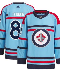 Kyle Connor Winnipeg Jets adidas Anniversary Primegreen Authentic Player Jersey - Light Blue