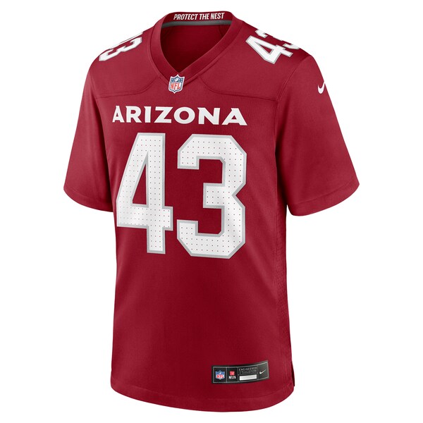 Jesse Luketa Arizona Cardinals Nike Team Game Jersey - Cardinal - Image 3