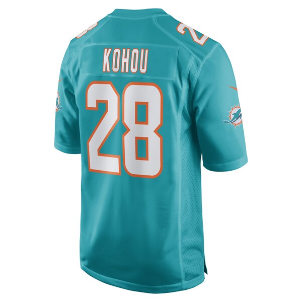 Kader Kohou Miami Dolphins Nike Game Player Jersey - Aqua - Image 3
