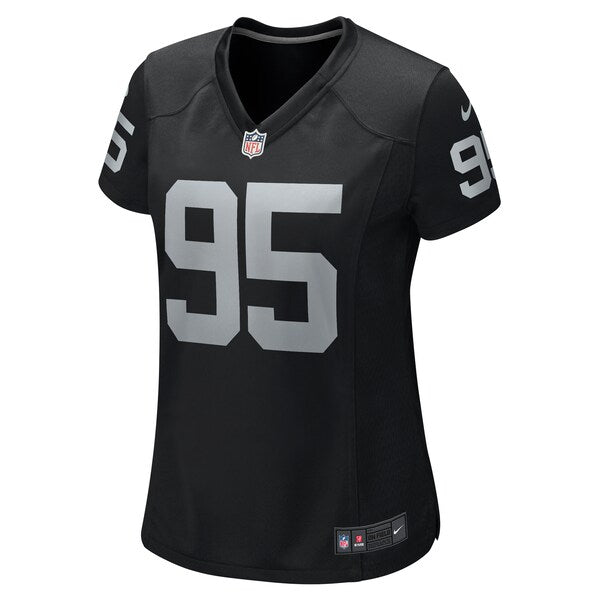 John Jenkins Las Vegas Raiders Nike Women's Game Jersey - Black - Image 2