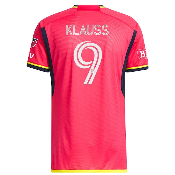 Jo?o Klauss St. Louis City SC adidas 2023 The Spirit Kit Authentic Jersey - Red - Image 3