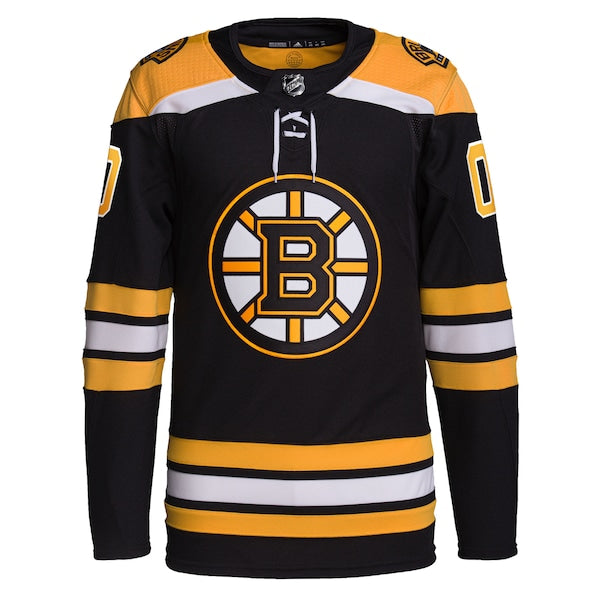 Boston Bruins adidas Home Primegreen Authentic Custom Jersey - Black - Image 2