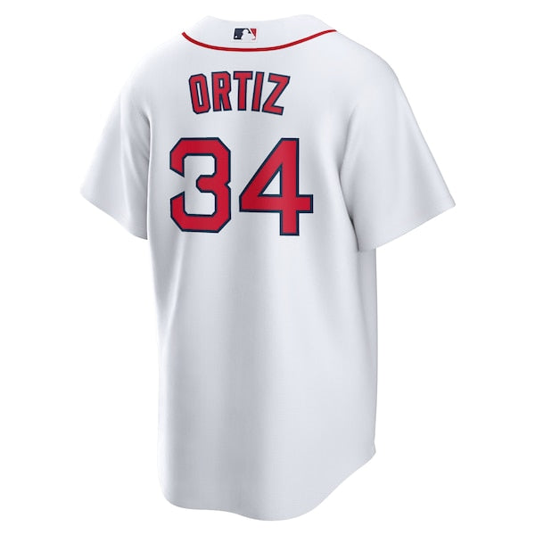 David Ortiz Boston Red Sox Nike Alternate Replica Player Jersey - White - Image 3