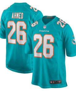 Salvon Ahmed Miami Dolphins Nike Game Jersey - Aqua